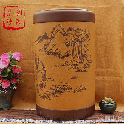 宜興紫砂茶葉罐 傳統(tǒng)工藝與實用功能的完美融合